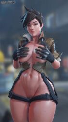 1girls 3d 3d_animation 9:16 animated big_breasts blizzard_entertainment breast_grab breast_play breasts female female_focus female_only hasfeldt looking_at_viewer mp4 overwatch overwatch_2 pussy seductive_look shorter_than_30_seconds tagme thighs tracer vertical_video video watermark