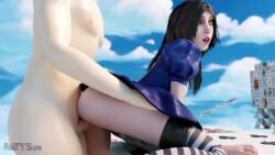 1boy 1boy1girl 1girls 3d alice_in_wonderland alice_liddell alice_madness_returns american_mcgee's_alice animated big_ass black_hair clothed clothed_female_nude_male clouds doggy_style dress dress_lift duo female from_behind_position green_eyes human legwear long_hair longer_than_2_minutes longer_than_30_seconds longer_than_3_minutes longer_than_4_minutes longer_than_5_minutes longer_than_one_minute looking_back loop male metssfm no_panties nude open_mouth outdoors partial_male penis puffy_sleeves sex solo_focus sound straight striped_legwear tagme thighhighs vaginal_penetration video watermark