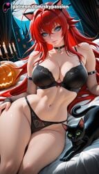 rias gremory from halloween by skypassion