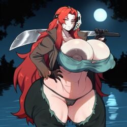 gebura (lobotomy corporation) from halloween by cinderhee