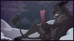 16:9 2d_animation animal_genitalia animal_penis animated anthro ball_tuft balls big_balls big_penis black_balls bodily_fluids bovid breath caprine caprine_demon christmas colored cum cum_on_balls cum_on_chest cum_on_feet cum_on_ground cum_on_hand cum_on_horn cum_on_penis cum_on_self cum_on_tail cum_string cumshot demon detailed digital_media_(artwork) dripping ejaculation equine_genitalia equine_penis excessive_cum excessive_genital_fluids flared_penis frame_by_frame genital_fluids genitals holidays hooves horn krampus looking_pleasured male male_anthro mammal masturbation multicolored_penis muscular muscular_anthro muscular_male nails nude nude_anthro nude_male penile penile_masturbation penis plant pose precum precum_drip pubes pupils shaded slit_pupils smile snow solo taffhazy tail teeth text throbbing throbbing_balls throbbing_penis tongue tongue_out tree tuft two-handed_masturbation two_tone_penis vein veiny_penis widescreen yellow_eyes