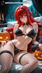 rias gremory from halloween by skypassion