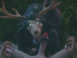 10_seconds 1boy 1girls 3d aak_(arknights) aak_(valorlynz) animated anthro anthro_on_anthro antlers areola arknights ass ass_bigger_than_head ass_focus ass_up ass_view ass_visible athletic_female balls balls_fondling big_ass big_breasts big_thighs black_body bloney breasts creature female fur furry huge_ass huge_breasts huge_thighs human human_penetrating licking licking_penis light-skinned_male light_skin long_tongue looking_at_viewer male male/female monster monster_girl nipples open_mouth original outdoors penis prehensile_tongue shaking_ass shaking_butt shorter_than_10_seconds skull_head sound swaying tagme tail tailwag thick_thighs thighs tonguejob vhs_filter video vulgarvictor wendigo wide_hips