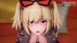 1boy 1girls 3d 3d_animation absurdres animated blush bouncing_breasts breasts breasts_out burnice_white cbx-cjw cowgirl cum erection eyewear_on_head female hoyoverse koikatsu legs_apart long_video longer_than_one_minute male mihoyo moaning moaning_in_pleasure nipples oral_sex penis penis_in_pussy pov pubic_hair pussy sex sound spread_legs straight tagme thighs unseen_male_face vagina vaginal_penetration vaginal_sex video zenless_zone_zero