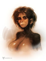 ape ari_(planet_of_the_apes) female female_only fur furry helena_bonham_carter neurodyne planet_of_the_apes primate red_eyes solo tim_burton