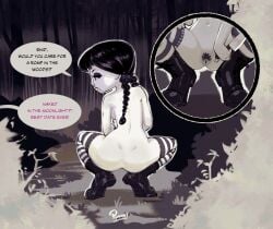 wednesday addams from the addams family by pinafore (artist)