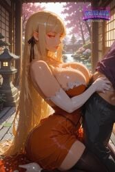 1boy 1boy1girl ahe_gao ai_generated anime_girl arched_back arm_sleeves ass bakemonogatari bangs big_breasts big_penis blonde_hair blush blushing_female blushing_profusely breasts cleavage cock cum_drip cum_in_mouth cum_in_pussy cum_on_breasts cum_on_face cum_on_pussy cum_on_tongue cum_shot deurahh dress drool drooling erect_penis excessive_cum eyes_half_closed facial fellatio female genitals hair_ornament huge_ass huge_breasts huge_cock imminent_penetrationpov_eye_contact imminent_sex japanese_architecture kiss-shot kiss-shot_acerola-orion_heart-under-blade kizumonogatari long_hair looking_at_viewer male monogatari_(series) nude nude_female penetration penis pinup pointy_ears pov pussy pussy_juice pussy_juice_drip ribbon_in_hair sakura_tree sex slit_pupils stable_diffusion sweating sweaty_body thick_ass thick_legs thick_thighs thigh_highs thighhighs thighs tight_pussy vaginal_penetration vampire vampire_girl veiny veiny_penis voluptuous voluptuous_female waifu wet wet_pussy yellow_eyes