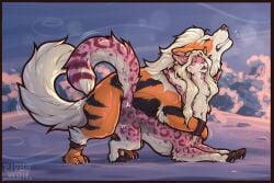 arcanine from nintendo by clyde wolf