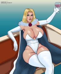 emma frost from hellfire club by dave rooder