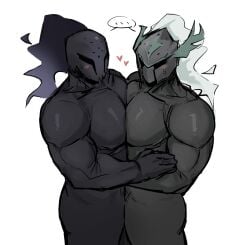 ... 2boys _peuhehe_ bara big_muscles blush blushing blushing_male clone cookie_run cookie_run_kingdom crk devsisters gay implied_frottage knight knight_armor knight_helmet male/male male_blushing male_only muscular muscular_male naked naked_male nude nude_male nudity precorruption_silent_salt_cookie salt_of_solidarity saltcest selfcest silent_salt_cookie yaoi