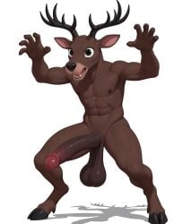 1boy 2025 5_fingers 99_nights_in_the_forest abs ai_generated animal_feet antlers arms_up balls biceps big_balls big_penis biped black_areola black_areolae black_eyes black_nails black_nose black_skin blank_background body_fur brown_antlers brown_body brown_ears brown_fur cervine claw_pose claws cloven_hooves comfyui completely_nude dark-skinned_male dark_brown_skin dark_eyes darkened_balls darkened_genitalia darkened_penis deer deer_(99_nights_in_the_forest) deer_antlers deer_boy deer_ears deer_tail digitigrade erection fangs fingers flaccid foreskin full_body furry furry_male furry_only genitals glans hands_up hooves horn horns horse_penis huge_balls huge_cock huge_testicles humanoid_genitalia humanoid_penis illustrious_(stable_diffusion) large_penis large_testicles legs_apart long_penis looking_forward male mammal monotone_body monotone_skin muscular muscular_anthro muscular_male navel nipples nude open_mouth pecs pectorals penis pink_inner_ears red_glans reindeer reindeer_antlers retracted_foreskin roblox sagging_balls saggy_balls sdxl self_upload shadow sharp_teeth simple_background snout solo spread_arms stable_diffusion standing stomach teeth testicles toned toned_male tongue transparent_background uncensored uncircumcised vein veins veiny_penis white_background zcimq