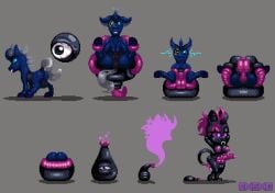 anal anal_sex anus balls big_breasts big_penis body_horror brainwashing breasts changeling corruption demon digital_media_(artwork) duo equid equine exkrill fan_character friendship_is_magic genie genitals hasbro horse humanoid kuromaru m.u.g.e.n male mammal mind_control monster my_little_pony penetration penis pixel_(artwork) pod sequence sex sprite sprite_art tentacle transformation