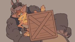 2022 2boys age_difference anal animated bandicoot censored convenient_censoring crash_(series) crash_bandicoot crate dingodile gay gif male male_only marsupial simple_background size_difference velrizoth wumpa_fruit yaoi