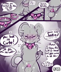 balls blush bodily_fluids bondage cage collar generation_4_pokemon genital_fluids genitals hi_res humanoid humanoid_genitalia humanoid_penis leaking_precum luca_the_shinx luca_the_shinx_(artist) male male/male nintendo page_1 penis petplay pokemon pokemon_(species) precum roleplay shinx solo