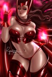 scarlet witch from marvel by ryudrene