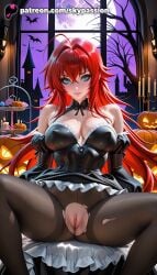 rias gremory from halloween by skypassion