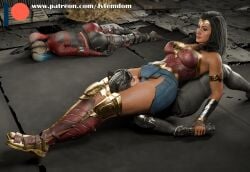 3d 3girls absurd_res amazon armored_female arrogant ass ass_up batman_(series) beaten black_hair blender catfight catwoman catwoman_(injustice) choking dc dc_comics defeated diana_prince dominant dominant_female domination dominatrix female female_domination femdom harley_quinn harley_quinn_(injustice) head_between_thighs headscissors helpless highres humiliated humiliating humiliation injustice_2 jpeg jvfemdom latina legs lezdom light-skinned_female light_skin long_hair looking_pleasured muscular muscular_thighs passed_out pinned pinned_down round_ass round_butt sadism sadistic sadistic_female selina_kyle short_hair smile smirk smug smug_face smug_grin submission submission_hold submissive suffocation twintails utter_domination voluptuous voluptuous_female wonder_woman wonder_woman_(injustice) wonder_woman_(series) wrestling