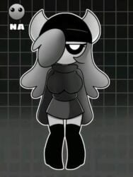 1girls breasts dexxa edit female geometry geometry_dash grey_body n/a na_(geometry_dash) third-party_edit