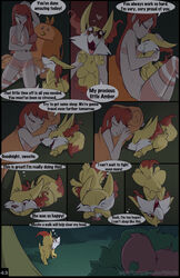 ! 2girls 3_toes all_fours ambiguous_gender anus ass backpack being_watched big_breasts big_eyes black_border breasts brown_nose cleavage closed_eyes clothed clothing comic detailed_background dipstick_tail duo english_text female fennekin feral flat_chest fuf fur furry grass heart hi_res hug human inner_ear_fluff larger_female legwear looking_at_another mammal multicolored_tail nintendo no_nipples nude open_mouth original_character outdoors outside page_43 patreon pattern_clothing pattern_legwear petting pokémon_(species) pokemon pokemon_(species) pokemon_xy pussy rear_view red_eyes red_fur simple_background size_difference sleeping sleeping_bag smaller_female smile snout stockings striped_clothing striped_legwear striped_stockings stripes teeth tent text thinking toes tongue tongue_out underwear url video_games watermark white_fur yellow_fur