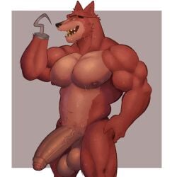 1:1 2024 anthro areola balls bara big_balls big_penis biped bodily_fluids canid canine colored eye_patch eyewear fingers five_nights_at_freddy's fleshformomo foreskin fox foxy_(fnaf) fur genitals glans grey_background half-erect hand_on_hip hi_res hook hook_hand huge_balls huge_cock humanoid_genitalia humanoid_hands humanoid_penis looking_at_viewer male male_only mammal muscular muscular_anthro muscular_arms muscular_male nipples open_mouth open_smile orange_body orange_eyes orange_fur partially_retracted_foreskin pecs penis pinup portrait pose pubes retracted_foreskin saggy_balls scottgames seductive sharp_teeth simple_background smile solo sweat sweatdrop teeth three-quarter_portrait uncircumcised vein veiny_penis yaoi