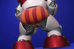 1girls 3d 3d_(artwork) accurate_art_style animatronic ass ass_bounce big_ass bouncing_ass circus_baby circus_baby_(fnaf) circus_baby_(original) female five_nights_at_freddy's five_nights_at_freddy's:_sister_location invasive_skelly panties robot robot_girl robot_humanoid solo solo_female striped_panties tagme video
