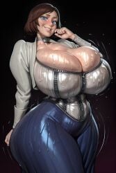 1female 1girls 2d 2d_(artwork) ai ai_art ai_assisted ai_generated biceps big_ass big_breasts big_butt big_thighs bioshock bioshock_infinite biped blue_eyes blush breasts brown_hair elizabeth_comstock female female_focus female_only hotdonutsai hourglass_figure huge_ass huge_breasts huge_butt human humanoid light-skinned_female light_skin short_hair stable_diffusion straight thick thick_ass thick_hips thick_legs thick_thighs thighhighs thighs tight_clothes voluptuous voluptuous_female white_female