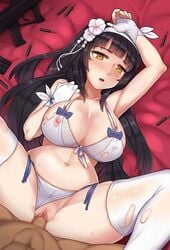 1boy 1girls animated arm_up armpits bouncing_breasts breasts censored female gun headband laying lk male mosaic_censoring nipples no_sound nt00 on_back pale_skin panties panties_aside sex shorter_than_10_seconds shorter_than_30_seconds spread_legs tagme thighhighs torn_clothes vaginal_penetration video weapon x-ray