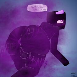 enderman from minecraft by m1ndfvcker
