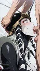 1boy 1girls ai_generated cum_in_mouth fellatio female forced_oral insect_girl insects irrumatio lascivaai male mosquito_girl_(one-punch_man) one-punch_man oral