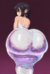 aged_up ai_generated amiamia ass chainsaw_man dress female goghkunn huge_ass nayuta_(chainsaw_man) shortstack wide_hips