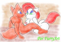 canine female handjob male mammal penis por_furryart_(artist) romantic sex straight wolf