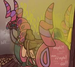 ambiguous/ambiguous ambiguous_gender anthro arthropod austrum duo fart fart_fetish fart_sniffing farting_on_another farting_on_face feral furry generation_3_pokemon generation_5_pokemon gewahren_(austrum) licking muffled nintendo pokemon pokemon_(species) rumbling scolipede smelly smelly_butt sniffing stink_cloud stink_fumes tongue zangoose