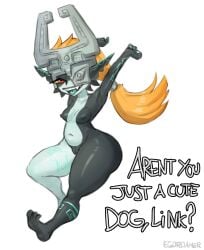1girls breasts egoroamer egoroamer_(artist) female female_only imp imp_midna midna shortstack small_breasts solo the_legend_of_zelda