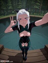 rayla (the dragon prince) from the dragon prince by kexonik