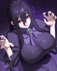 1girls ass big_ass big_breasts big_thighs breasts butt chubby chubby_female clothed_female female female_only gigantic_breasts hair hex_maniac hex_maniac_(z-a) huge_ass huge_breasts huge_thighs light-skinned_female milf npc_trainer pokemon pokemon_legends:_z-a purple purple_eyes purple_hair solo tagme thiccwithaq thick_thighs thighs