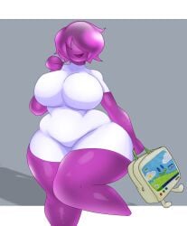 big_breasts frutiger_aero goblinwannabe oc original_character sex_worker thick_thighs wide_hips windows_xp