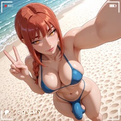 ai_generated balls ballsack big_balls big_breasts big_ass big_penis big_butt big_thighs breasts chest cock penis curvy curvy_figure curvy_futa dickgirl dick futanari futa nsfw patreon patreon_logo patreon_username perfect_body perfect_legs perfect_ass perfect_boobs perfect perfection perfect_anatomy sexy sexy_pose sexy_body sexy_futa small_waist narrow_waist stable_diffusion testicles uncensored ass ass_bigger_than_head 2026 highres wide_hips wide_thighs fit athletic fit_futa athletic_futa athletic_futanari looking_at_viewer high_quality beautiful pretty gorgeous cr34my makima_(chainsaw_man) chainsaw_man