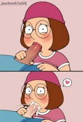 ai_generated blowjob cartoon cum_on_face family_guy jeanbombila666 meg_griffin