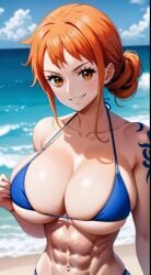 ai_generated bikini clothing female female_only nami_(one_piece) one_piece ray555