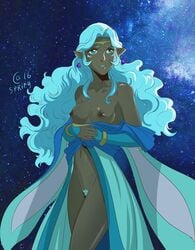 1girls altean autumnsacura breasts dark-skinned_female dark_skin female female_only princess_allura solo voltron voltron:_legendary_defender