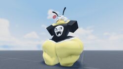 1boy 3d ass ass_body baseplate bee clothed deviantart_link dumptruck_ass femboy femboy_only holy_fuck_i'm_cumming original_character roblox roblox_studio robloxian tagme thick_ass thick_butt thick_thighs thighs