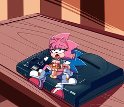 amy_rose big_penis breasts classic_amy_rose classic_sonic female hedgehog male mammal megadrive penis small_breasts sonic_(series) sonic_the_hedgehog superbunnygt