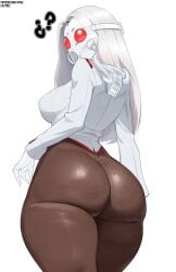 ass ass_bigger_than_head ass_focus big_ass big_breasts big_butt big_thighs black_body butt_focus chaos_director_(fortnite) dat_ass dat_butt fat_ass fat_butt fortnite fortnite:_battle_royale fully_clothed hourglass_figure huge_ass huge_butt huge_thighs lilatole long_hair looking_at_viewer looking_back mask masked masked_female monster monster_girl plump_ass plump_butt plump_thighs question_mark seductive seductive_body seductive_female seductive_pose slime slime_girl suit thick thick_ass thick_butt thick_hips thick_legs thick_thighs tight_clothes tight_clothing tight_fit tight_pants white_hair