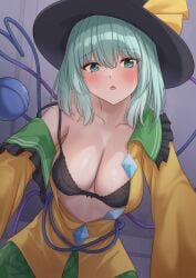 bikini green_eyes green_hair koishi_komeiji ramie_(ramie541) touhou