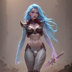 ai_generated blindparty futanari katarina league_of_legends solo