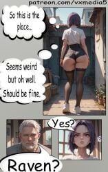 ai_generated big_ass big_penis canine college dc dc_comics dog_penis raven_(dc) superhero teen_titans thick_ass thick_legs thick_thighs vidaxmega vxmedia zoophilia