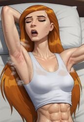 1girls abs ai_generated arm_up armpit armpit_fetish armpits bed ben_10 ben_10_alien_force ben_10_ultimate_alien civitai closed_eyes female female_abs female_focus female_only fit fit_female gwen_tennyson gwen_tennyson_(alien_force) gwen_tennyson_(ultimate_alien) laying_on_bed musk musk_clouds musk_fetish musky musky_armpit open_mouth puckout smell smelly smelly_armpits solo solo_female sweat sweat_fetish sweatdrop sweating sweaty sweaty_armpits sweaty_body sweaty_breasts sweaty_clothes tank_top white_tank_top