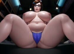 1girls 3d bbw blizzard_entertainment chubby huge_breasts looking_at_viewer mei_(overwatch) overwatch overwatch_2 presenting spread_legs tagme thick_thighs zzzxxxccc