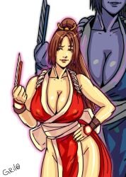 king_of_fighters mai_shiranui solidusgrilo solo solo_female solo_focus