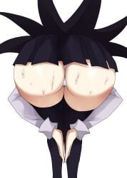 1girls ass ass_focus big_ass fat_ass female filia_(skullgirls) looking_back panties skullgirls sweat thick_thighs tobyllitos